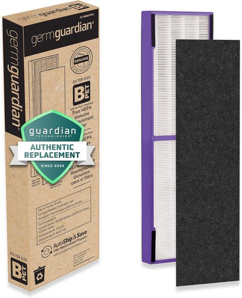 Germ Guardian FLT4850PT True HEPA Replacement Filter B - Pet Pure Treatment for C4900, AC4825 & More