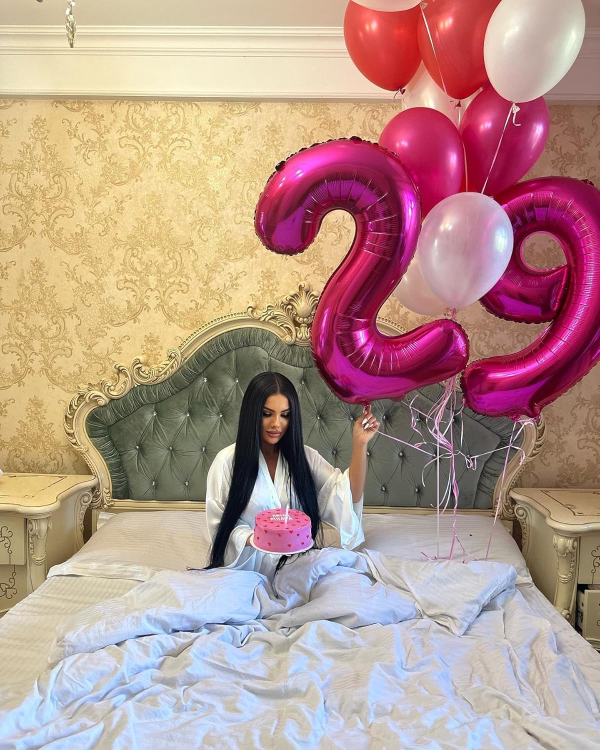 Number 9 Balloon by [Brand Name] - 40 Inch Hot Pink Giant Birthday Decoration for Girls