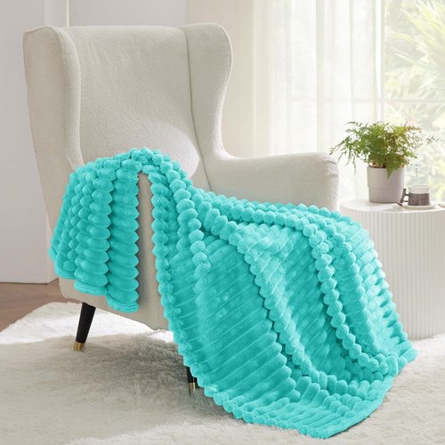 Bedsure GentleSoft Twin XL Blanket - Cozy Blue Fleece Throw for Women | Perfect Gift, 66x90 Inches