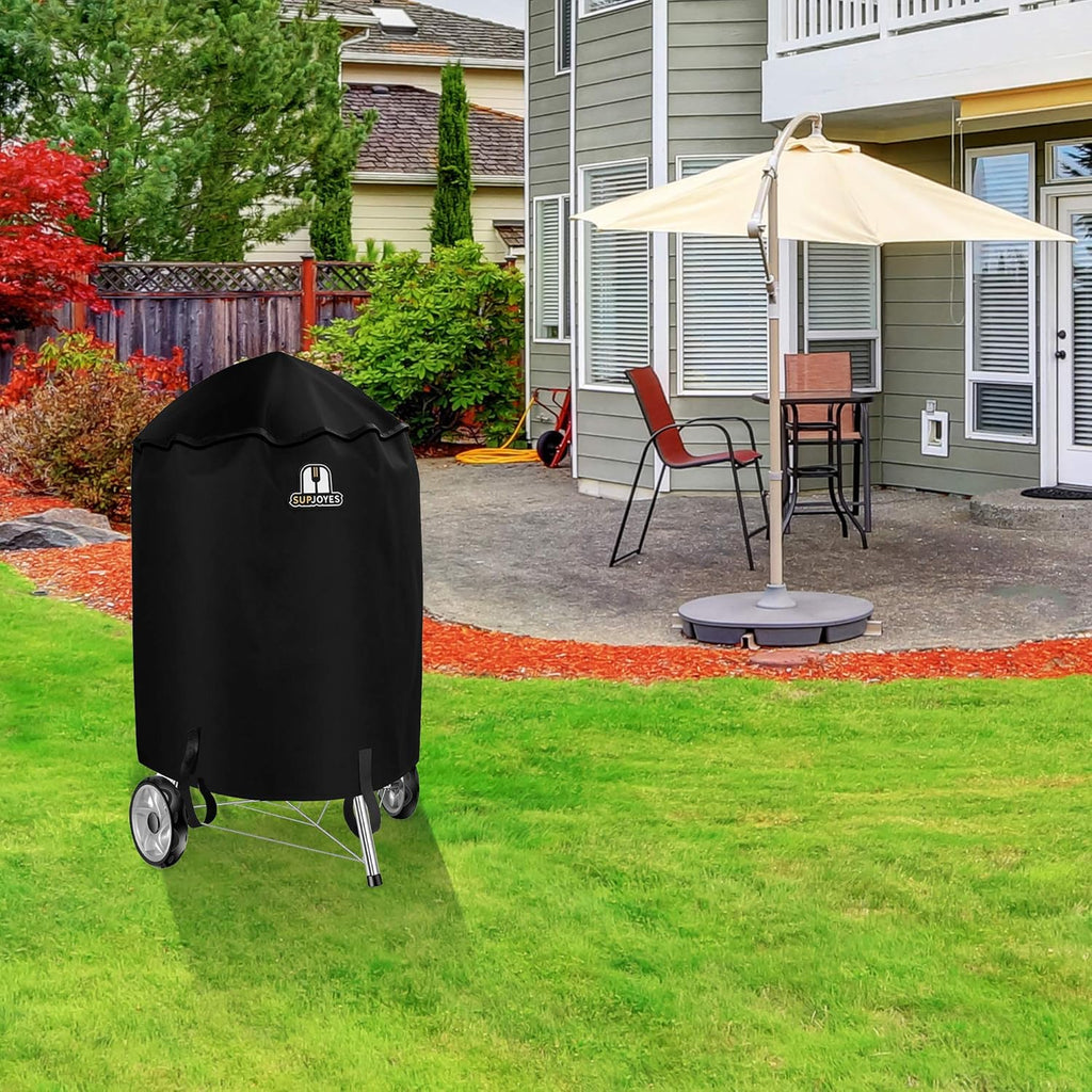 SUPJOYES Grill Cover - Heavy Duty Waterproof Protection for 26 Inch Weber Charcoal Kettle BBQ