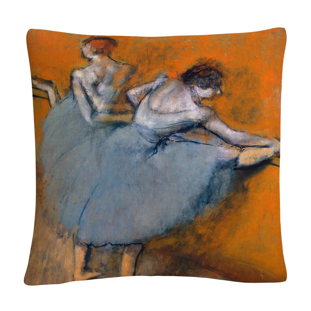 Trademark Fine Art Degas 'Dancers at The Bar' 16" X 16" Decorative Throw Pillow