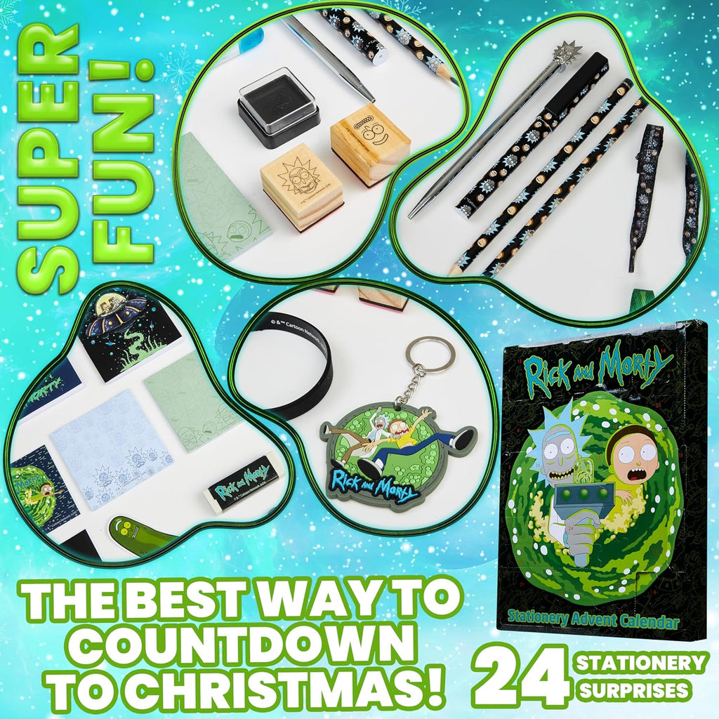 Rick and Morty Advent Calendar 2025 - Fun 24 Surprises for Men & Teens | Perfect Christmas Countdown Gift