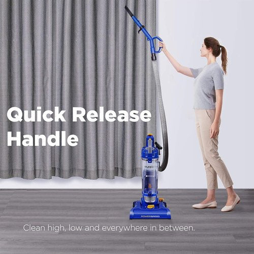 Eureka NEU182A PowerSpeed Bagless Upright Vacuum Cleaner - Lightweight & Efficient - Blue