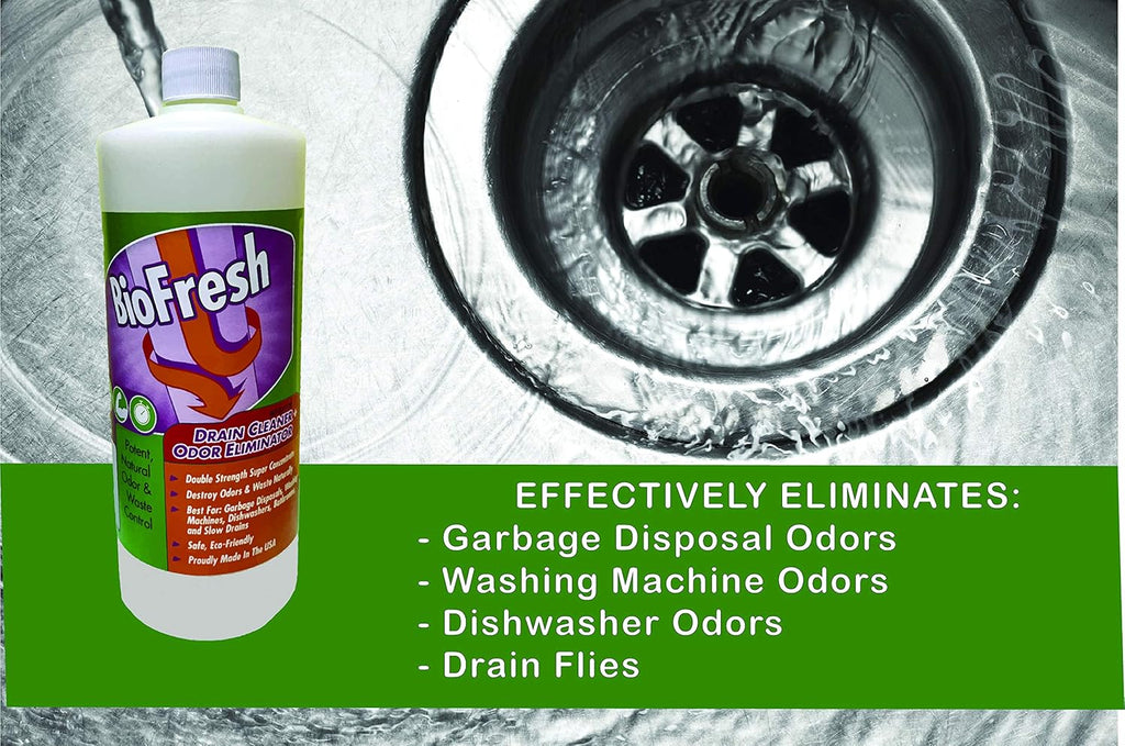 Skiennix Enzyme Drain Cleaner & Deodorizer - Eliminate Odors in Sinks, Showers & Septic Systems | 32oz