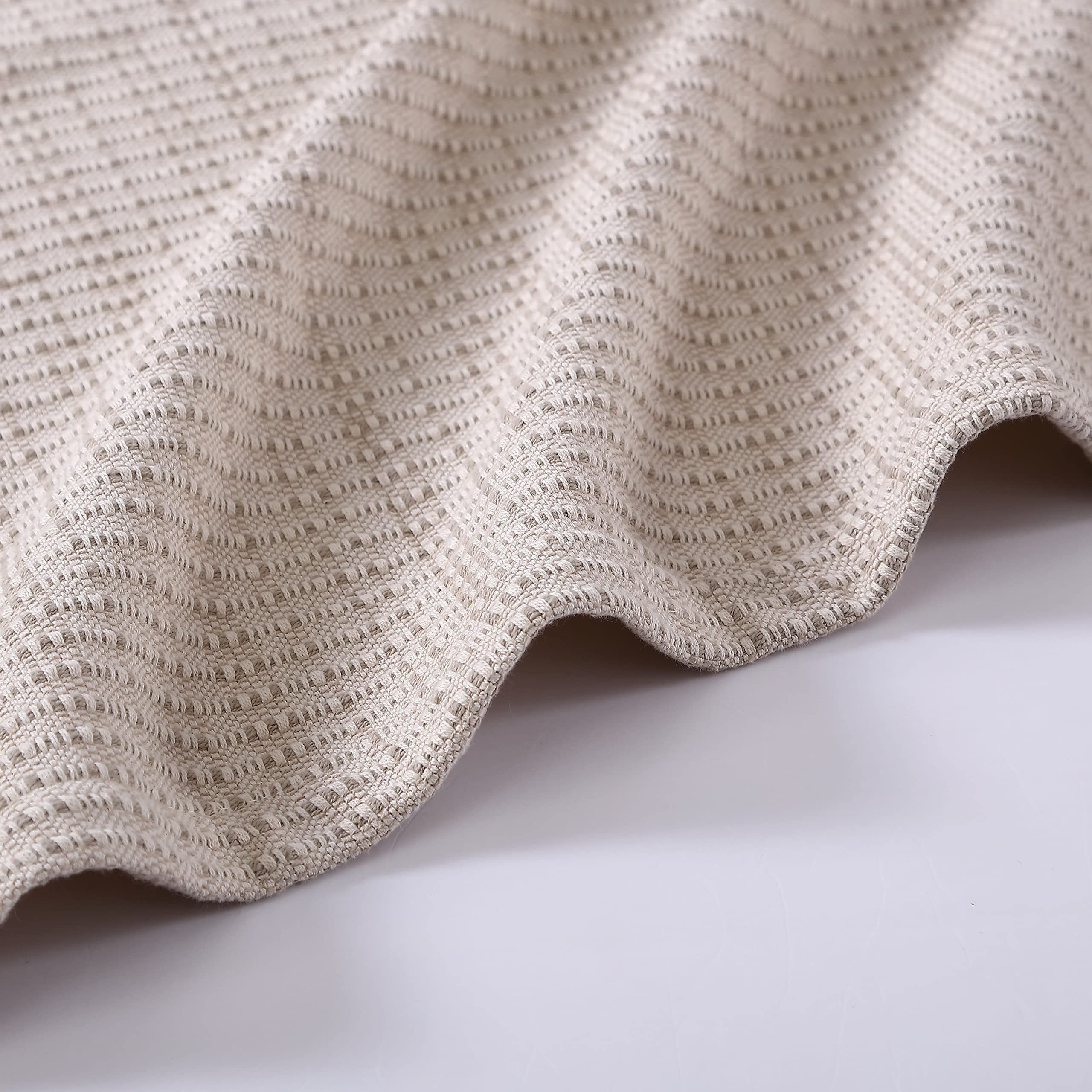 Tommy Bahama - King Blanket, Naturally Soft & Breathable Bedding for Couch or Bed, Lightweight for Year Round Comfort (Woven Textured Natural Brown)