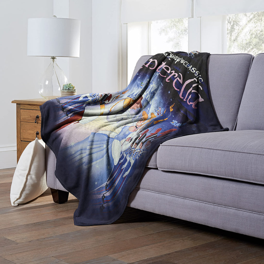 Northwest Cinderella Silk Touch Throw Blanket, 50" x 60", Cinderella Poster
