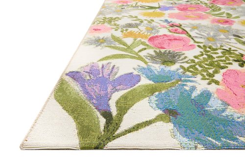 Loloi Botanical Collection BOT-01 Ivory/Multi 2'-5" x 3'-11" Accent Rug