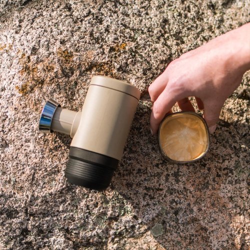WACACO Minipresso NS2, Portable Espresso Maker Compatible with NS Original Capsules and Compatibles, Manually Operated, 18 Bar Small Handheld Coffee Machine for Travel, Camping