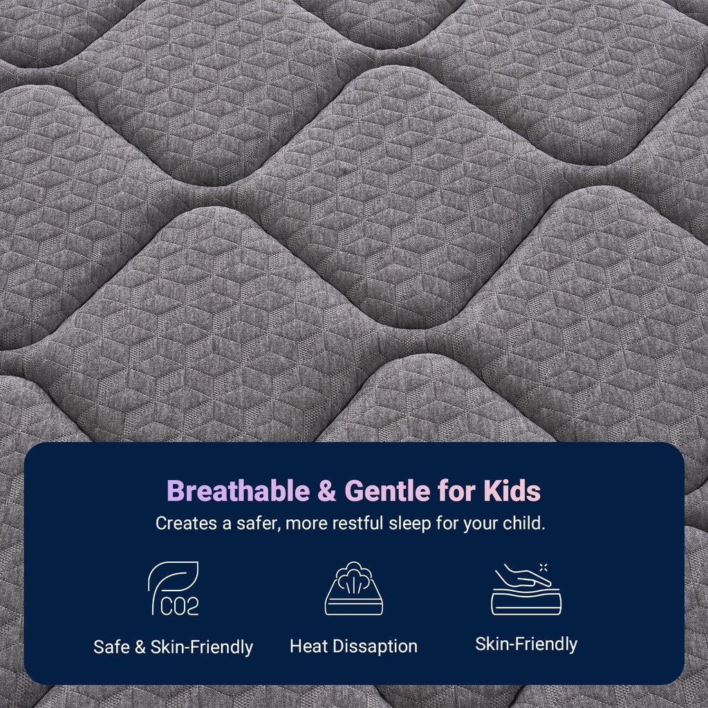 Avenco Twin Mattress, 6 Inch Twin Size Mattress in a Box, Medium Firm Hybrid Mattresses with Bonnell Spring and Gel Memory Foam for Cool Night Sleep & Pressure Relief, CertiPUR-US Certified