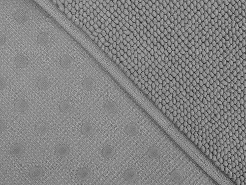 Cotton Paradise 100% Cotton Bath Mat - Soft, Absorbent & Quick-Dry | 17x24 Inch, Light Grey