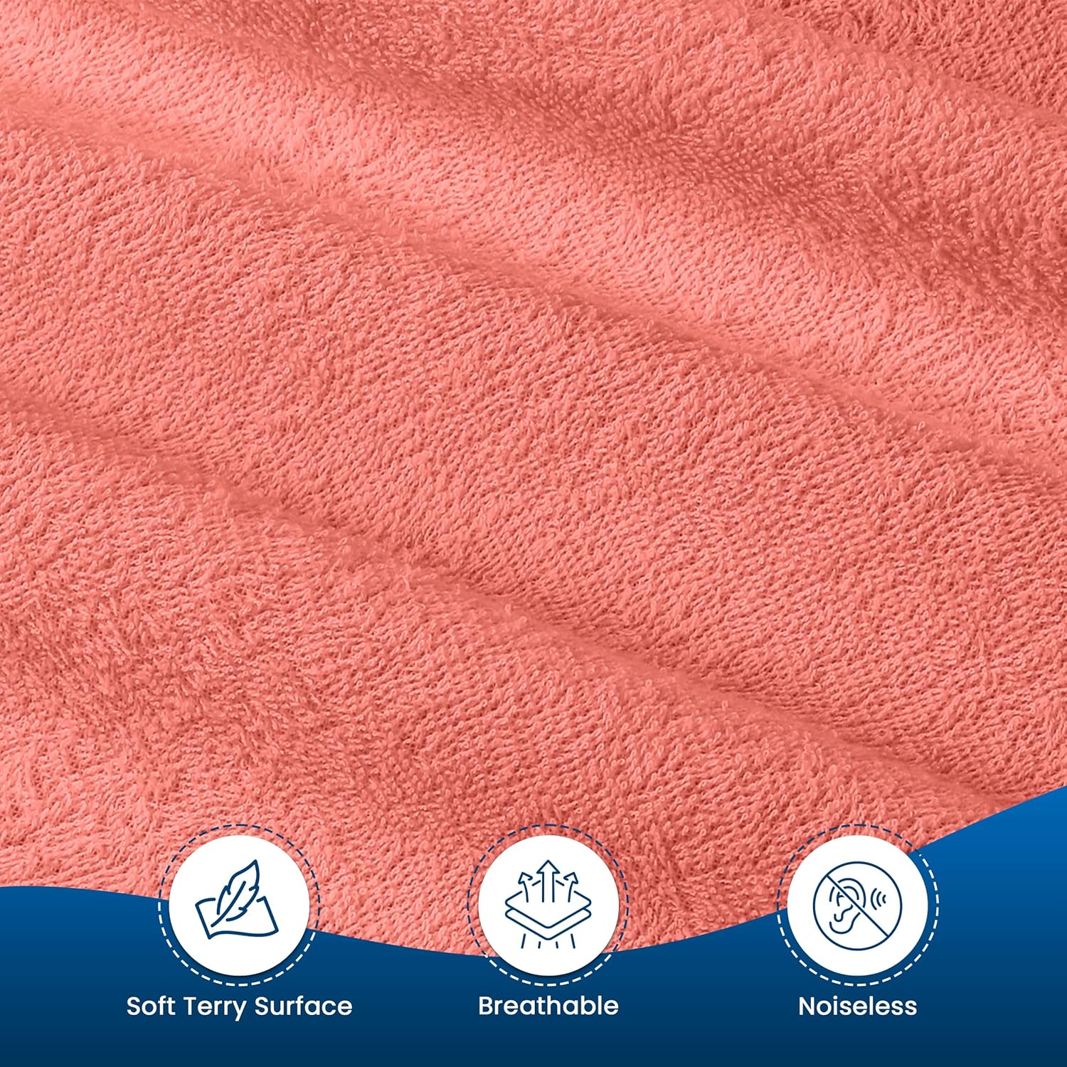 Utopia Bedding Waterproof Mattress Protector - Premium 200 GSM Terry Cover | Soft & Breathable, Queen Size (Coral)