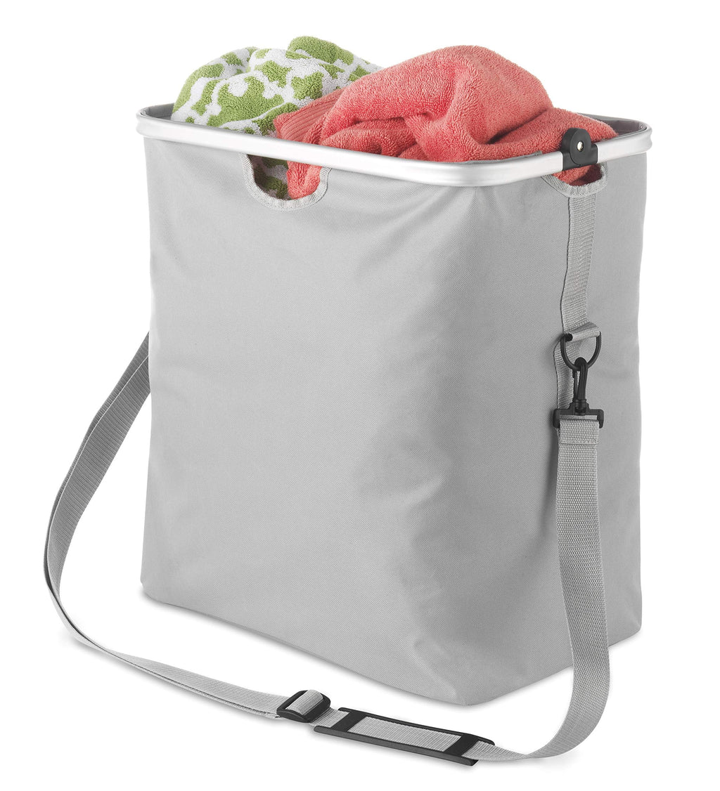 Whitmor Aluminum Frame Laundry Hamper Tote - Medallion Gray，4 Pack