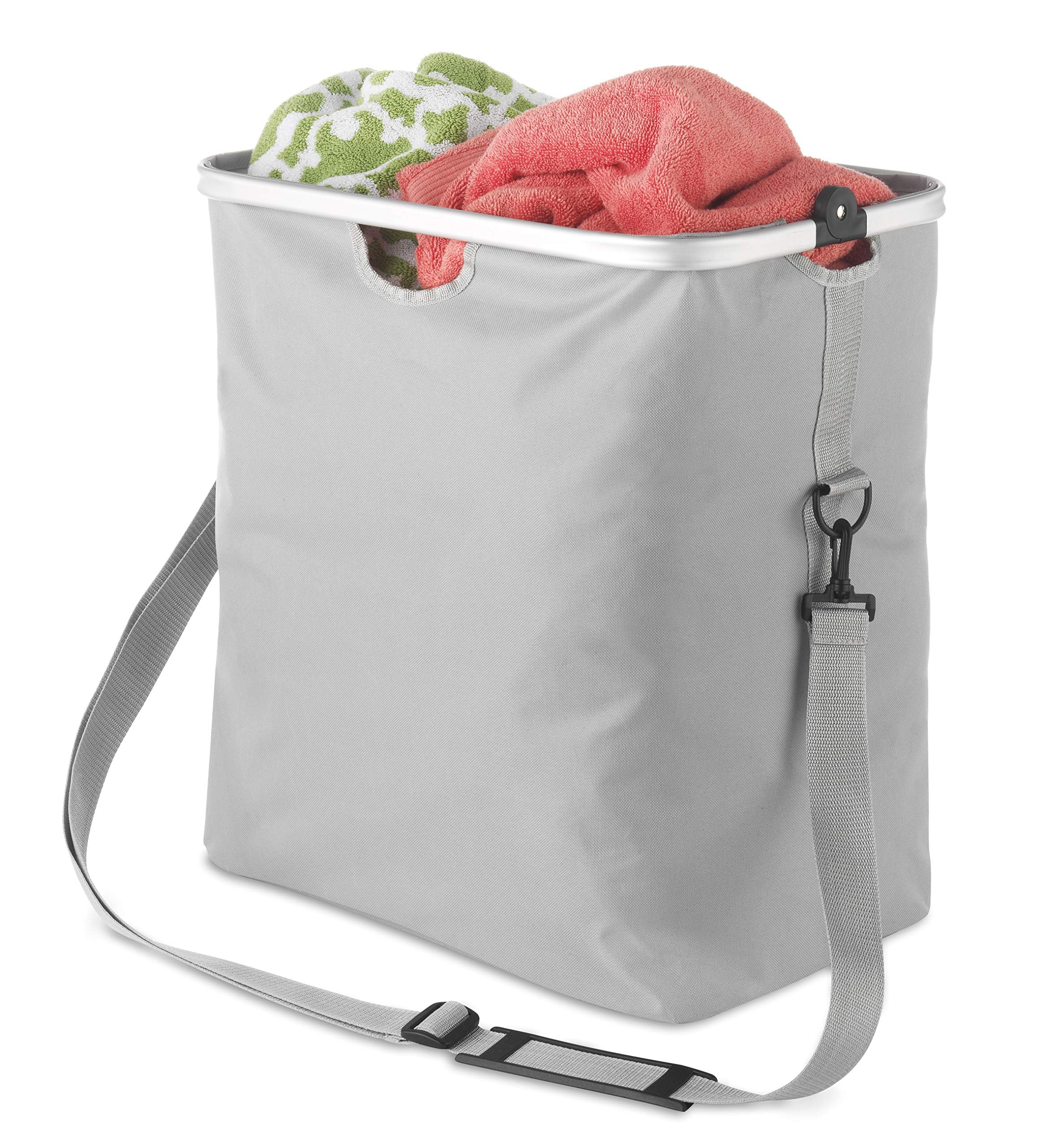 Whitmor Aluminum Frame Laundry Hamper Tote - Medallion Gray，4 Pack