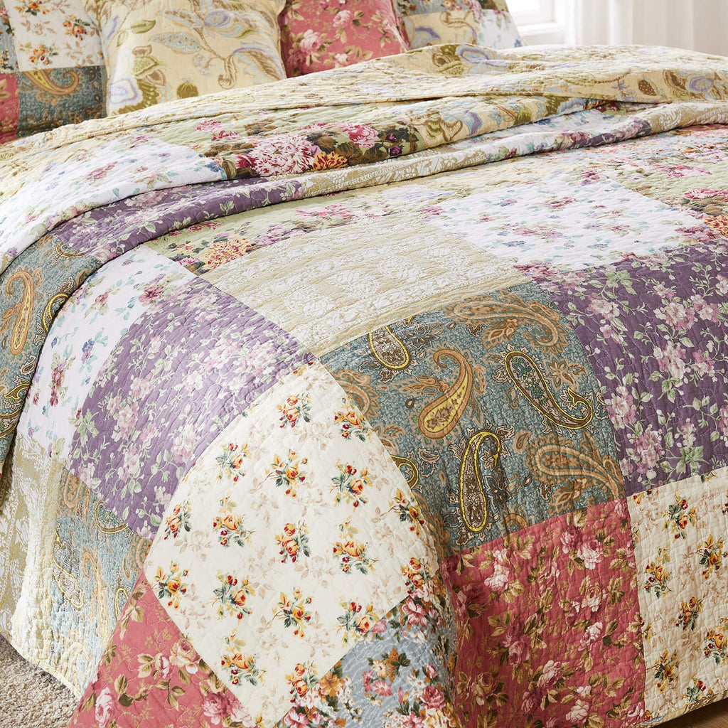 Greenland Home Blooming Prairie 100% Cotton Patchwork Bedspread Set
