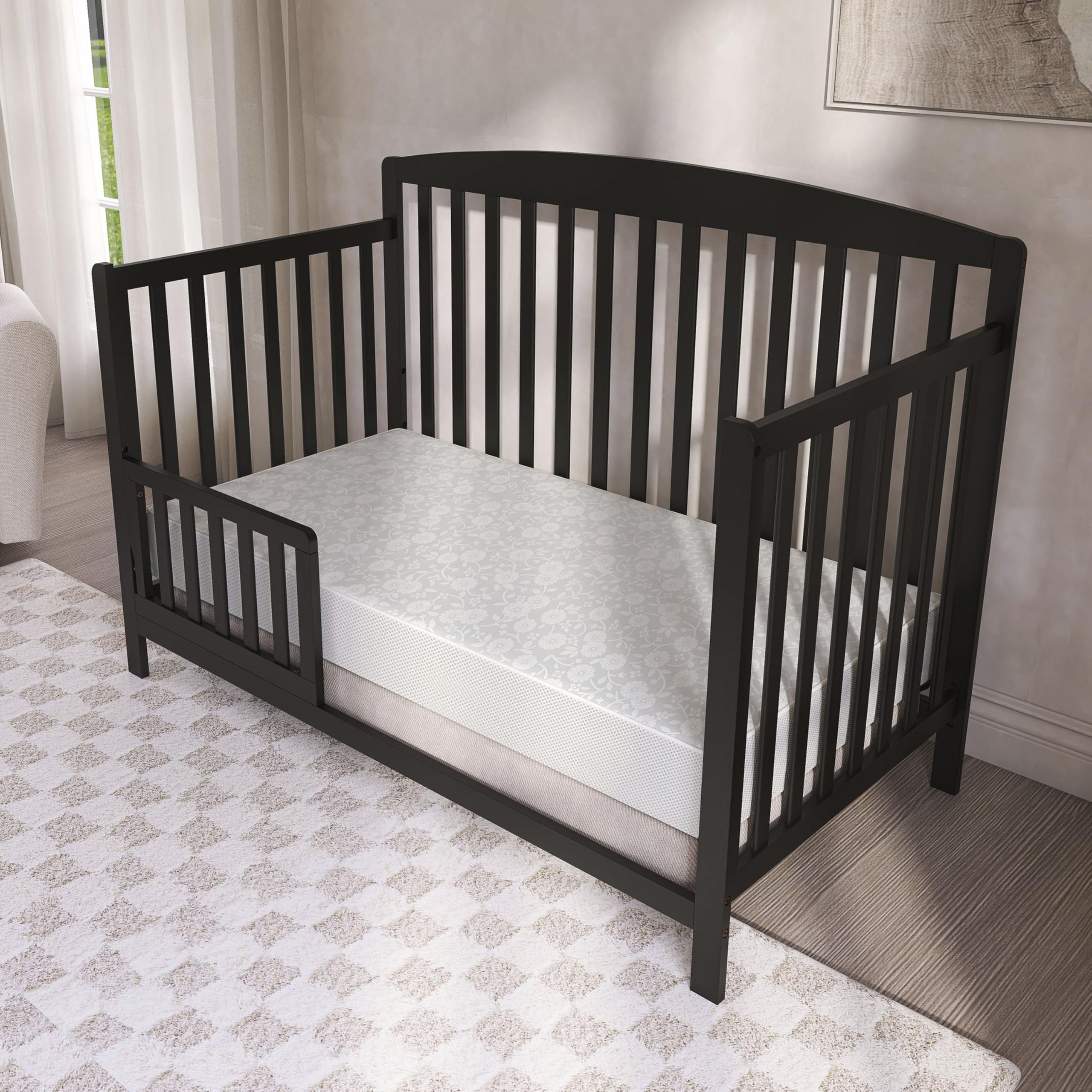 Dream On Me Breathable Little Baby Full Size Firm Foam Crib and Toddler Bed Mattress, 6 Inch
