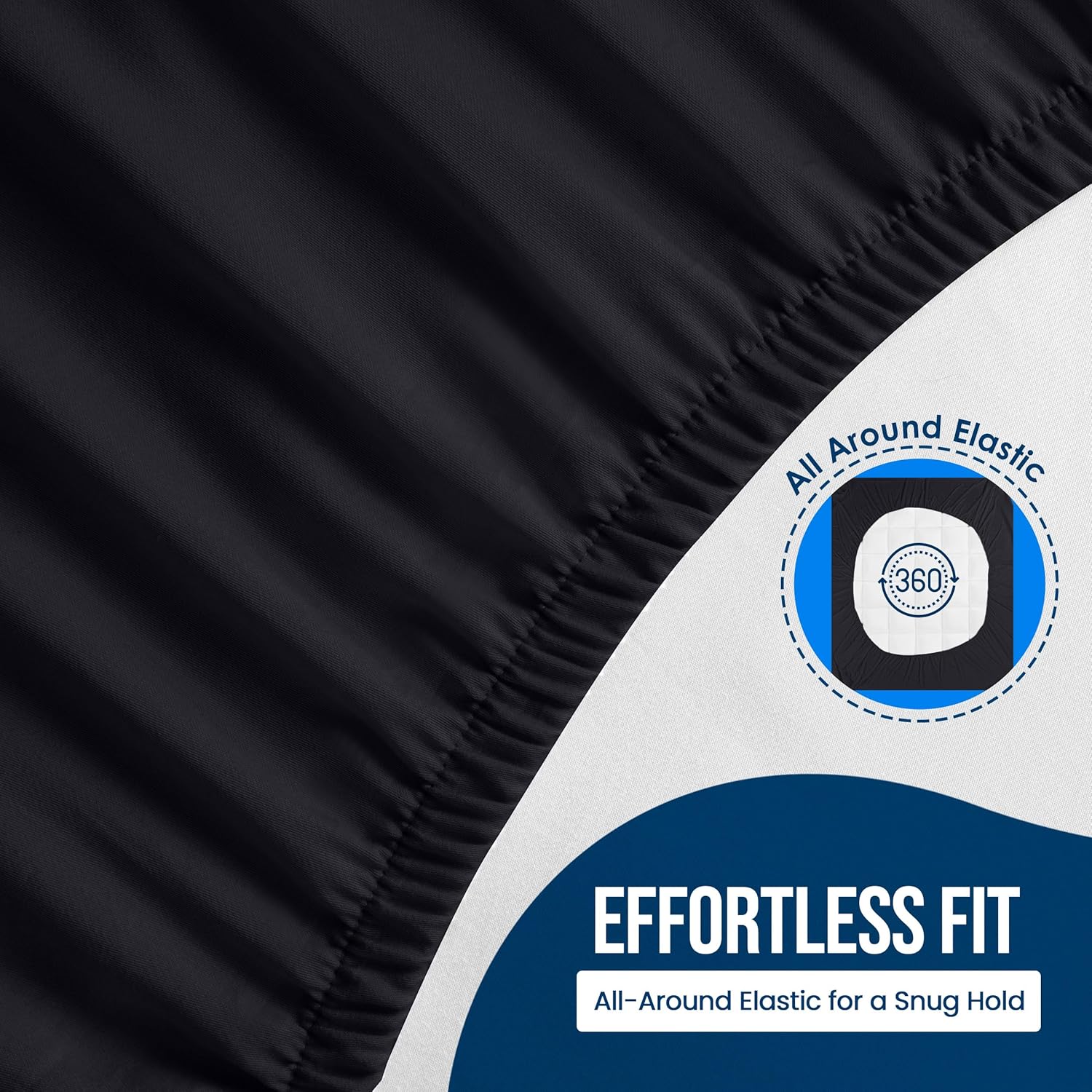 Utopia Bedding Waterproof Mattress Protector - Premium Terry Fitted Cover, Twin XL, Breathable (Black)