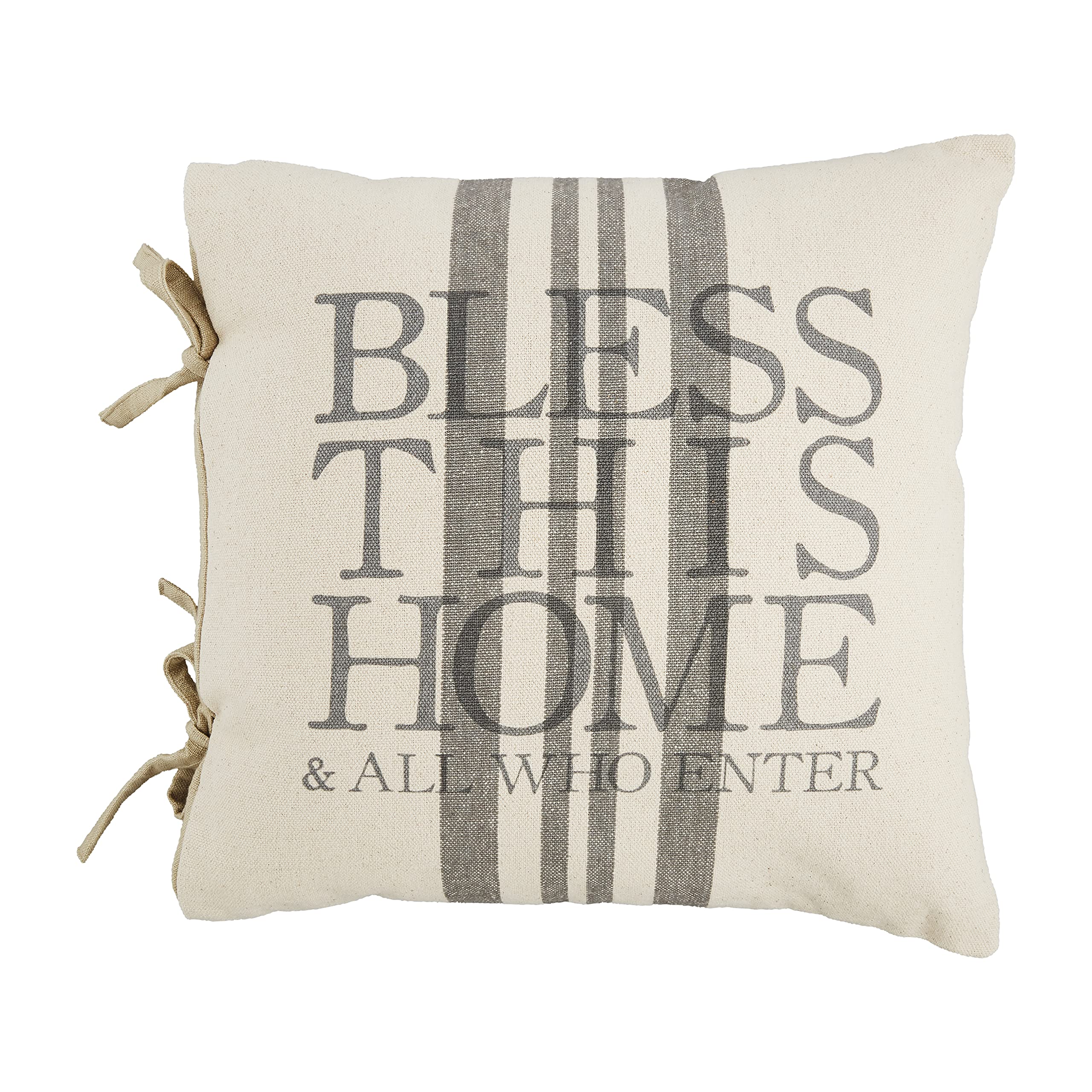 Mud Pie Blessings Pillow, Bless This Time, 18" x 18"