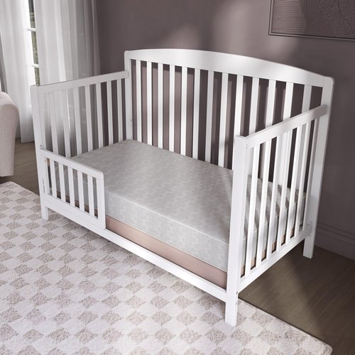 Dream On Me Honeycomb Orthopedic Firm Fiber Standard Baby Crib Mattress, Greenguard Gold and JPMA Certified, 5” Fiber Core Optimum Support, Fits Crib and Toddler Bed, Waterproof Vinyl Cover