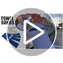 Cruise On Extendable Towel Bands for Beach Chairs (4-Pack) - Blue & Red