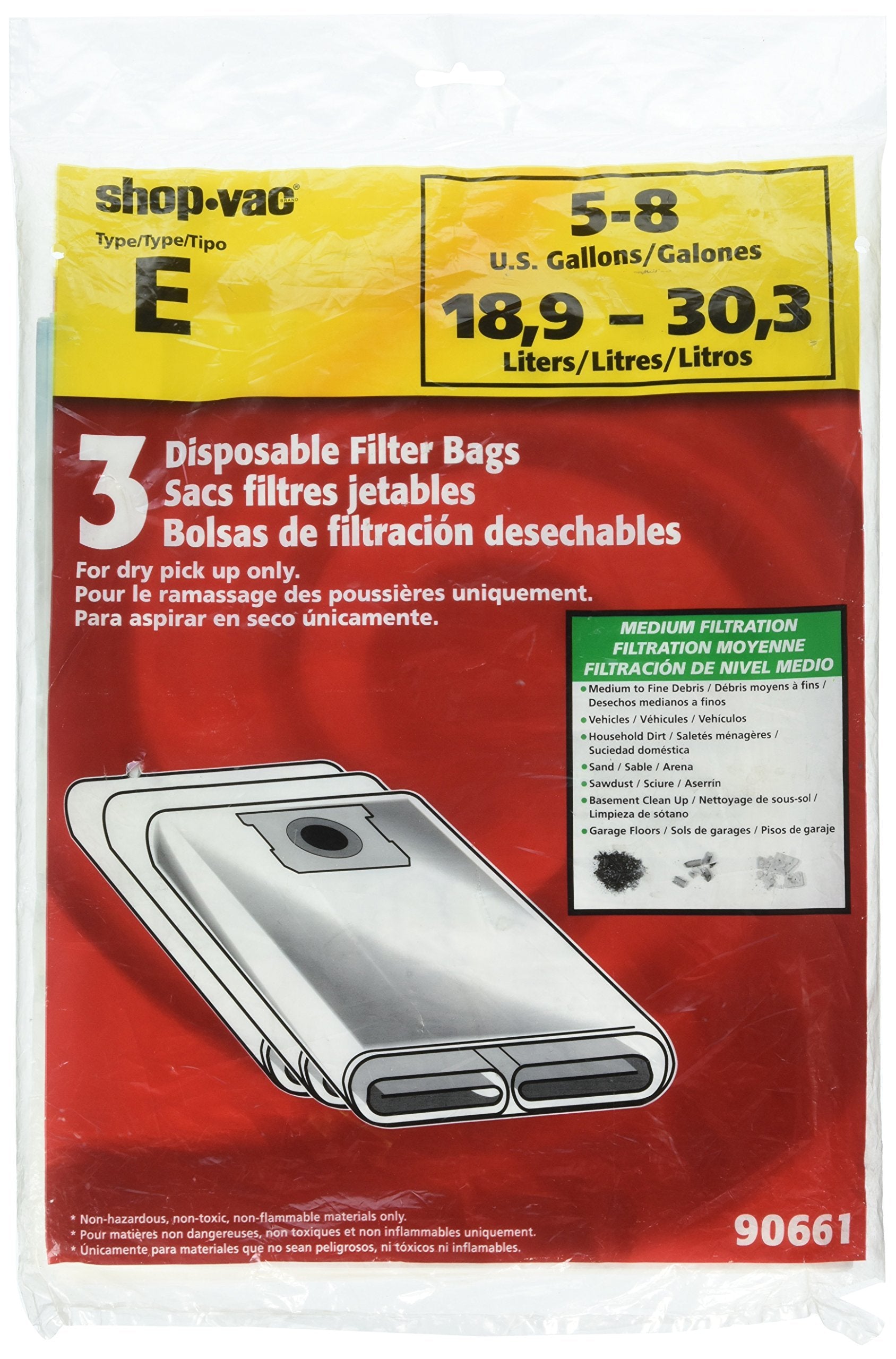 Shop-Vac 906-61 Paper Collection Bag