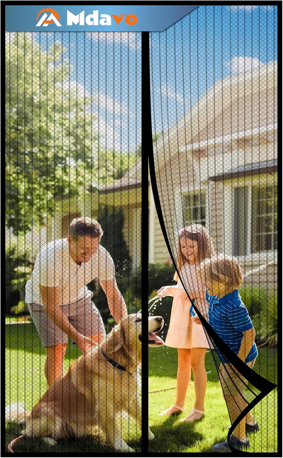 Mesh Screen with Magnetic Closure by [Brand Name] - Heavy Duty Bug Barrier for Doors | Pet & Kid Friendly (38 x 82 Inch)