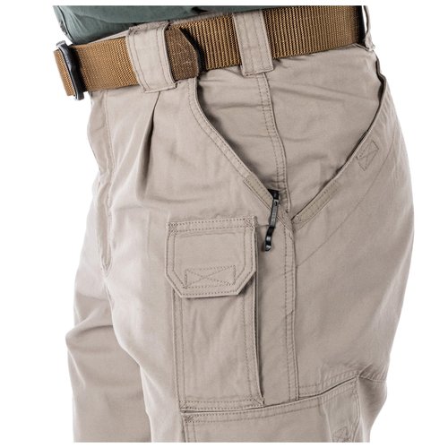 5.11 Tactical Men's Active Work Pants, Superior Fit, Double Reinforced, 100% Cotton, Coyote, 30W x 36L, Style 74251