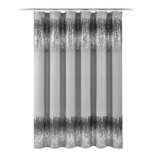 Lush Decor Shimmer Sequins Shower Curtain 72" x 70"