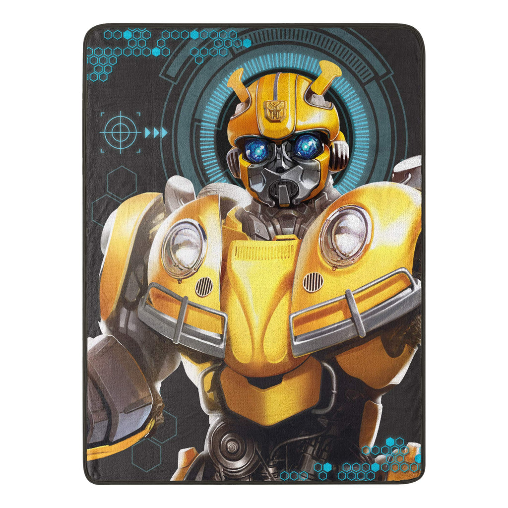 Northwest Transformers Micro Raschel Throw Blanket, Ultra Soft Throw, 46 x 60 Inches, Be Alert