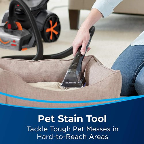 Bissell ProHeat 2X Revolution Pet Carpet Cleaner - Full Size, Powerful Cleaning, Orange