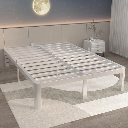 ITIMIDI Queen Bed Frame - 12 Inch Metal Platform Design, Heavy Duty, No Box Spring Needed, Easy Assembly