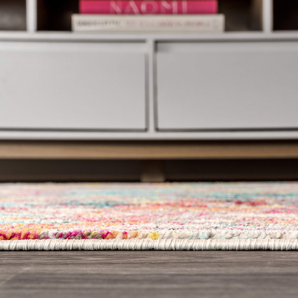 JONATHAN Y Modern Abstract Multi/Yellow Indoor Area Rug, 5x8, Contemporary POP, Transitional, Easy-Cleaning for Living Room, Bedroom, Kitchen, Pet Friendly, Non-Shedding (CTP108A-5)
