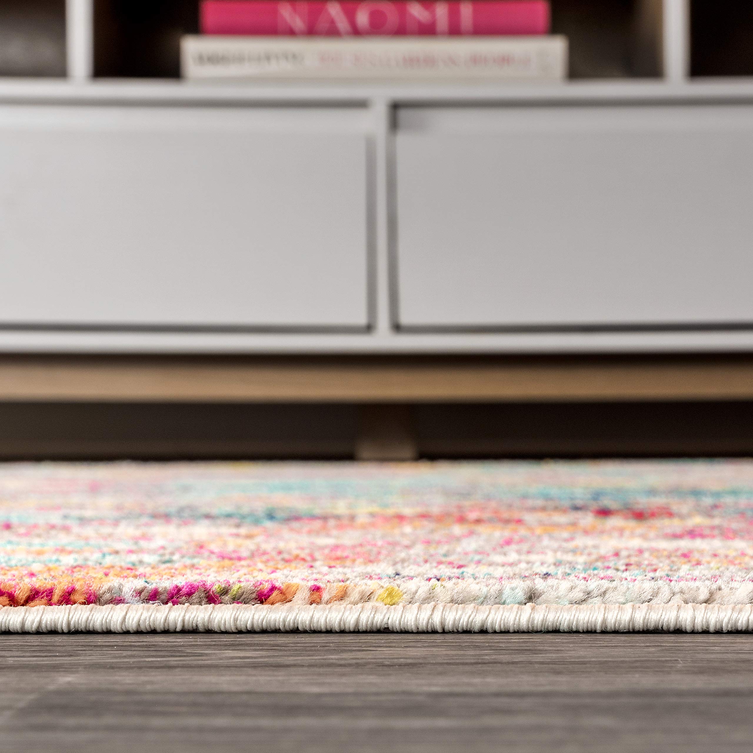 JONATHAN Y Modern Abstract Multi/Yellow Indoor Area Rug, 5x8, Contemporary POP, Transitional, Easy-Cleaning for Living Room, Bedroom, Kitchen, Pet Friendly, Non-Shedding (CTP108A-5)