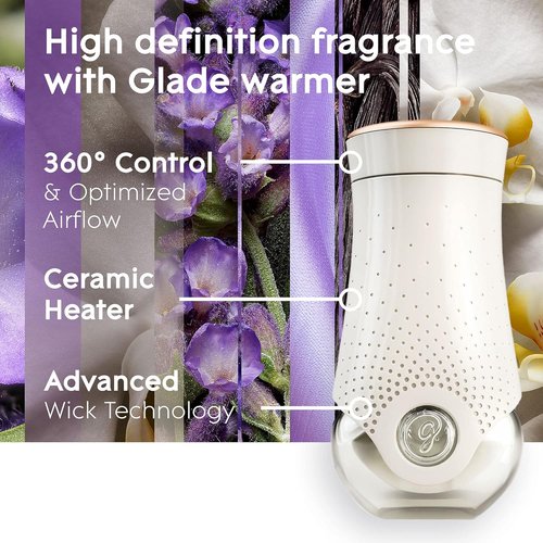 Glade PlugIns Refills Air Freshener - Lavender & Vanilla Scented Essential Oils | 6.7 Fl Oz, 10 Count