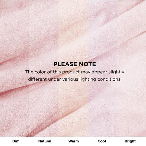 Bedsure Fleece Blanket Queen Blanket&Blankets Queen Size for Bed, Pink, 90x90 Inches