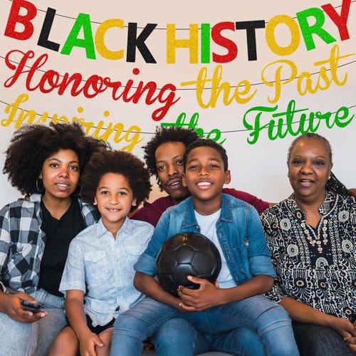 CUUSNNY Black History Month Banner,Honoring The Past Inspiring The Future Banner African American Black Cultural History Party Decorations