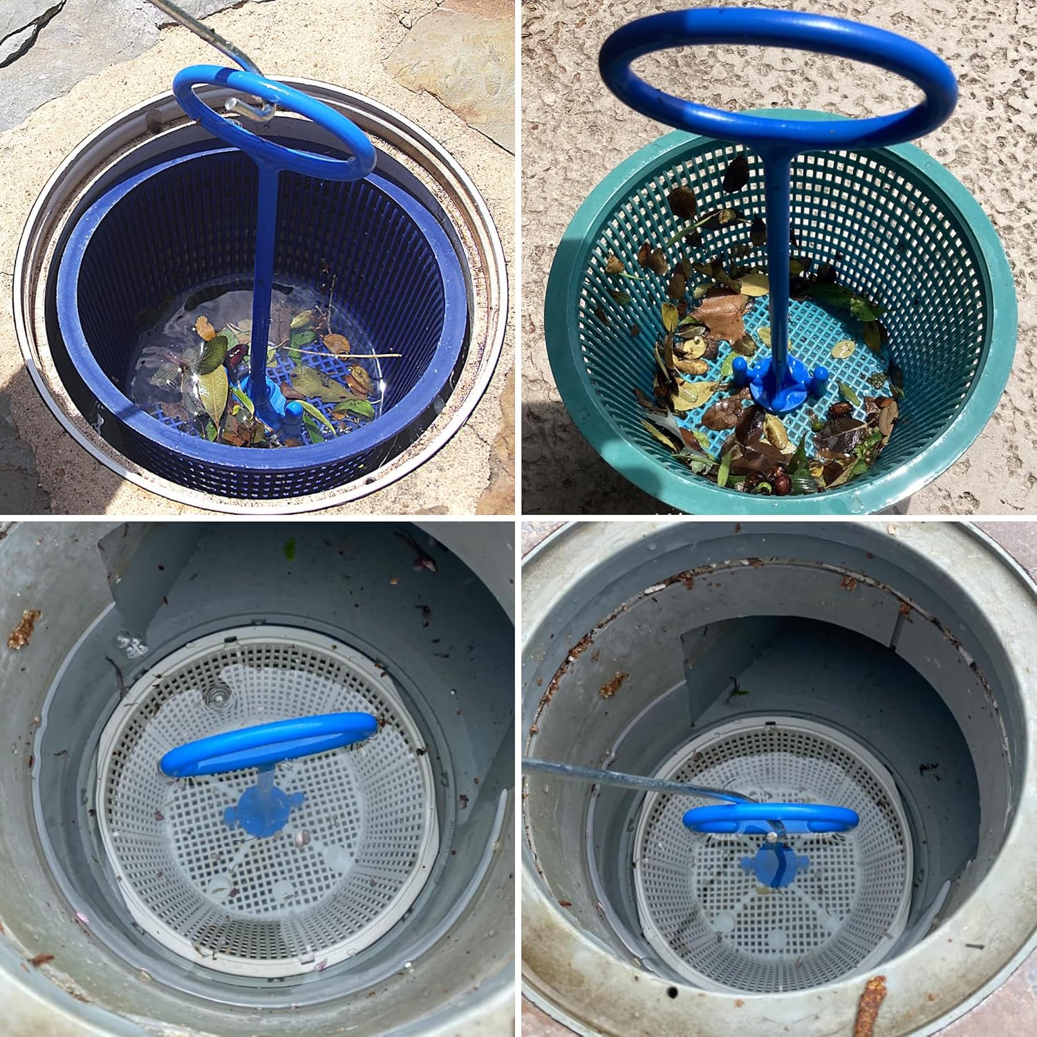 RunNico Skimmer Basket Handle - Universal Tool for Inground Pool Cleaning | Safe Debris Removal