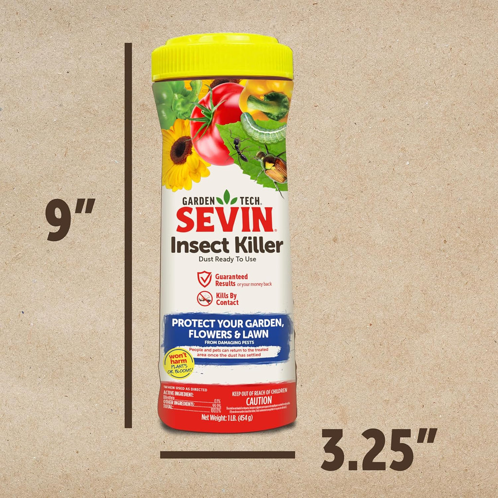 Sevin Insect Killer Dust | Effective Pest Control - 3LB Size for Home and Garden
