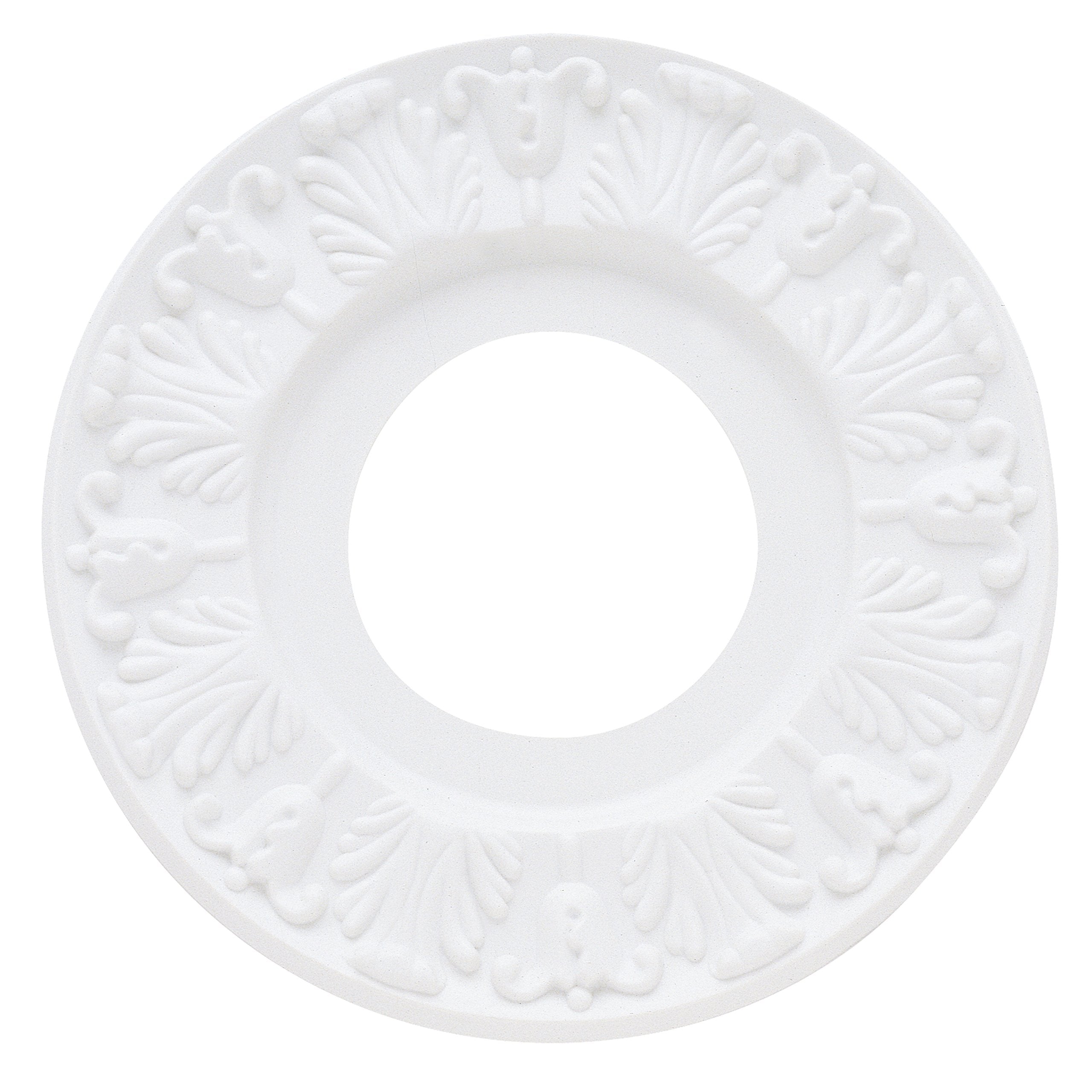 Westinghouse 7702700 Victorian Ceiling Medallion 10-Inch Dia, White Finish, 1-Pack
