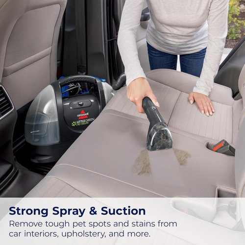Bissell Little Green Portable Carpet Cleaner - Pet-Friendly Auto Detailer | Gray/Blue, 3353
