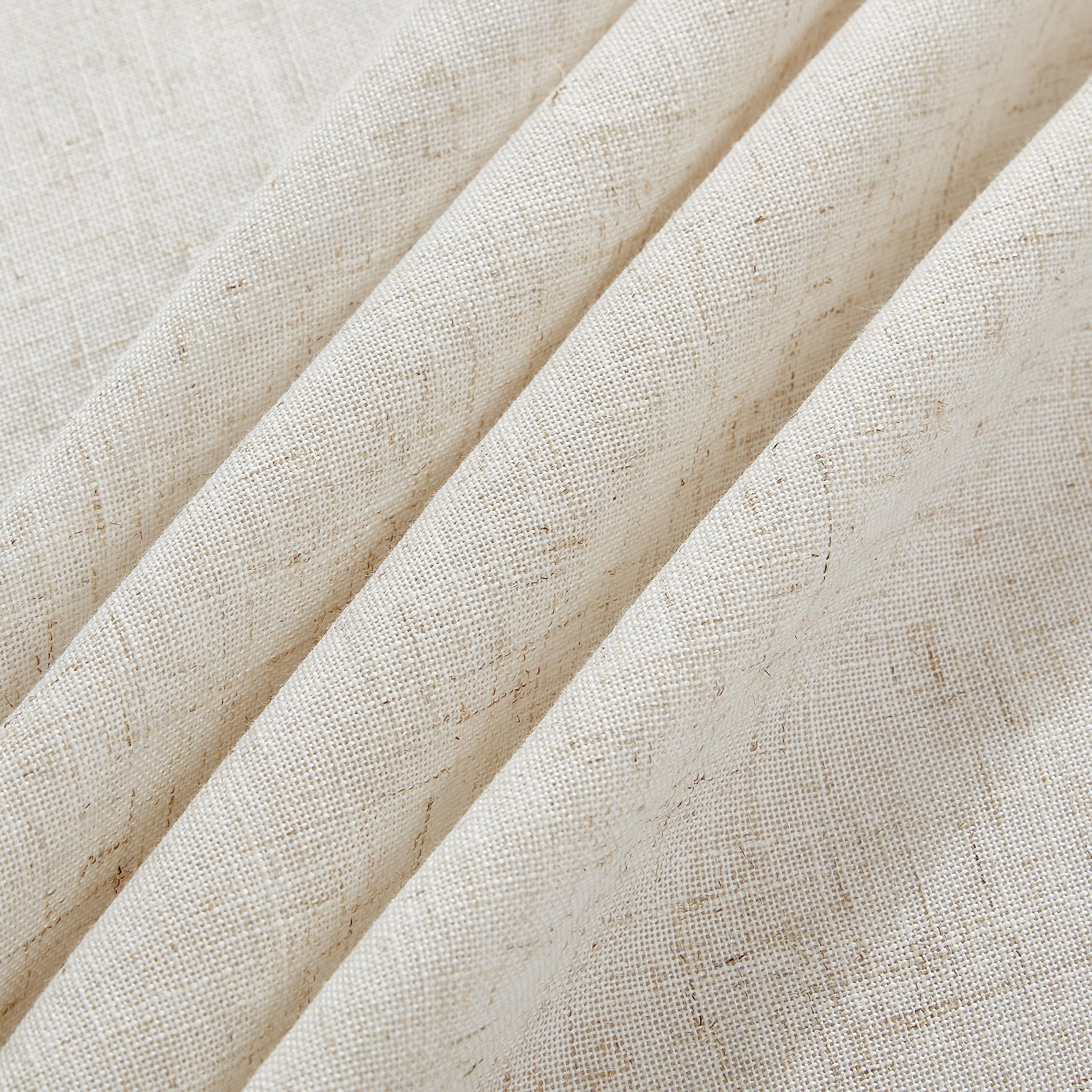 Laura Ashley Dothan Luxury Linen Blend Tablecloth for Formal Dining, Holiday, Wedding or Party, 60" x 120", Taupe