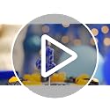 Conelist Number 5 Birthday Cake Candles - Blue & Gold Rings, 1 Piece, Party Decor