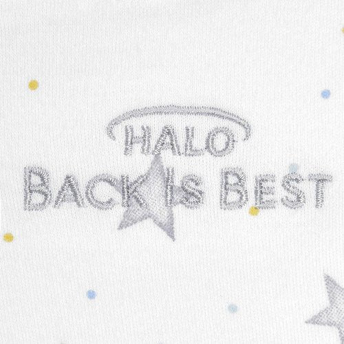 HALO 100% Cotton Sleepsack Swaddle - 3-Way Adjustable Wearable Blanket, TOG 1.5, Stardust, Newborn (0-3 Months)