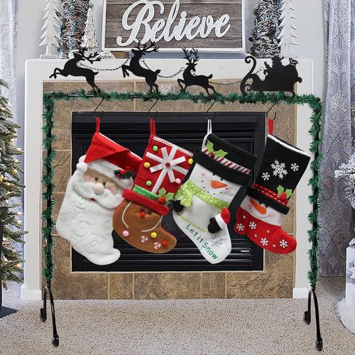 FORUP Christmas Stocking Holder Stand - Elk Design for Festive Home Decor | Durable and Stylish