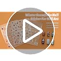 5D Embossed Snowflake Nail Art Stickers - Winter Christmas Decals (3 Sheets)