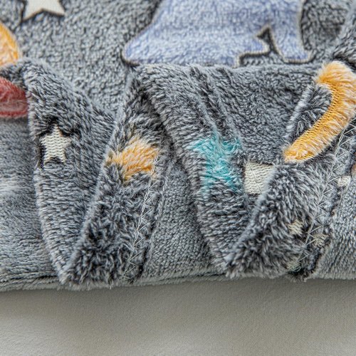 Sviuse Glow in The Dark Cat Blanket Ultra Soft Flannel Throw Gifts for Cats Lovers Girls Kids Twin Size Grey Lovely Kitten Pattern Luminous Blankets for Couch Bed Sofa (60"x80", Cat 9)