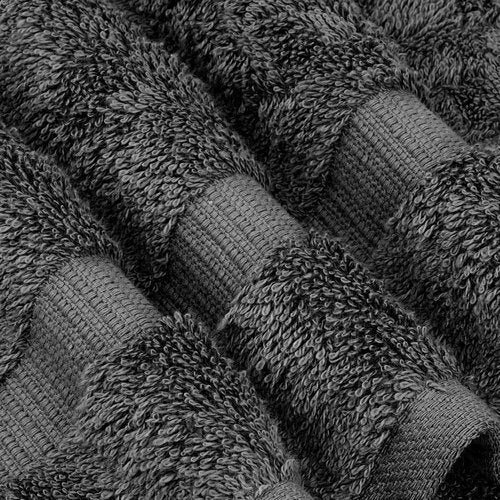 Chakir Turkish Linens - Premium 100% Cotton Bath Towels | Soft & Absorbent | 4-Piece Set in Dark Gray
