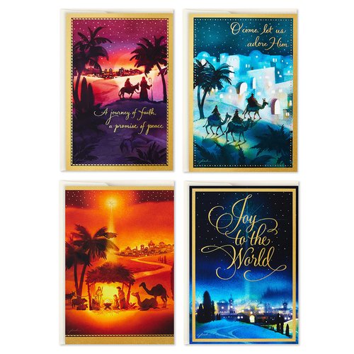Hallmark Religious Boxed Christmas Cards Assortment, Nativity (40 Cards and Envelopes)