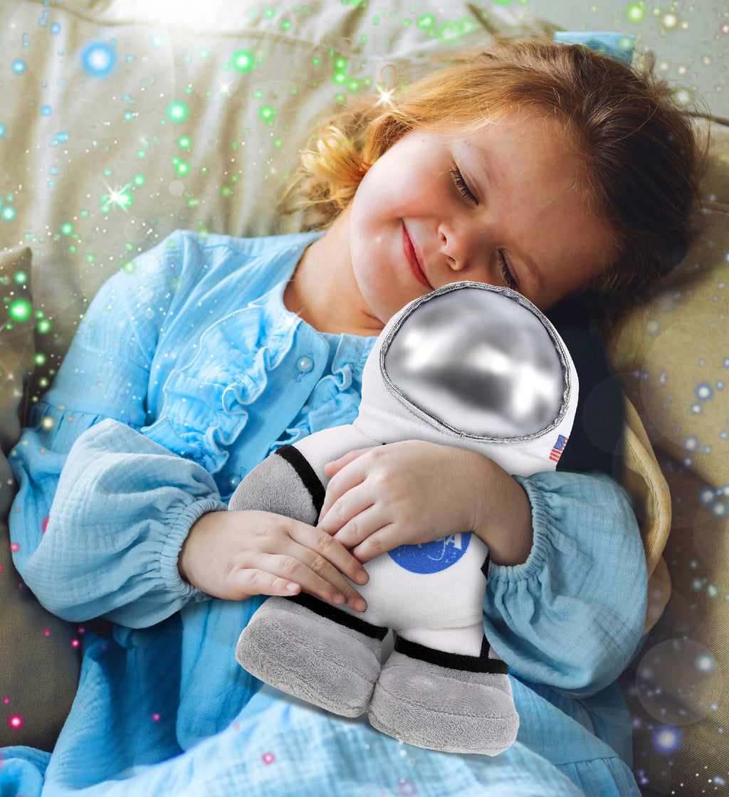 DolliBu Snug Mooshies Standing Astronaut Stuffed Plush Toy - Cuddly Super Squishy, Huggable Big Plush for Girls and Boys, Cute Toy Stuffed Pillow for Kids - 9 inches