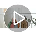 ZEDODIER Tank Top and Bra Hanger, 24-Garment Rotating Closet Organizer - Silver