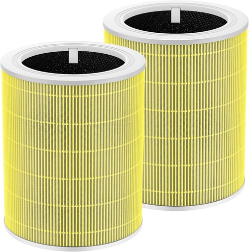 LEVOIT Core 600S-P Pet Replacement Filter - 3-in-1 Activated Carbon Filtration | 2 Pack